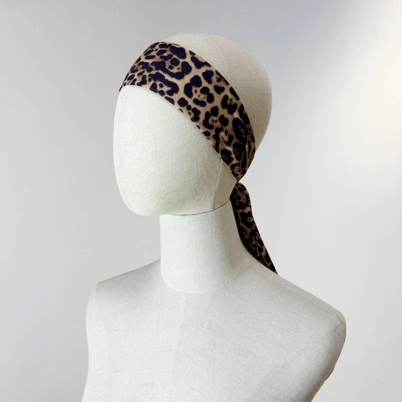 Latin Dance Accessories Leopard Band Women Hairnand Belt Dual Purpose Rope Rumba Cha Cha Samba Dance Clothing Ornament DNV22053