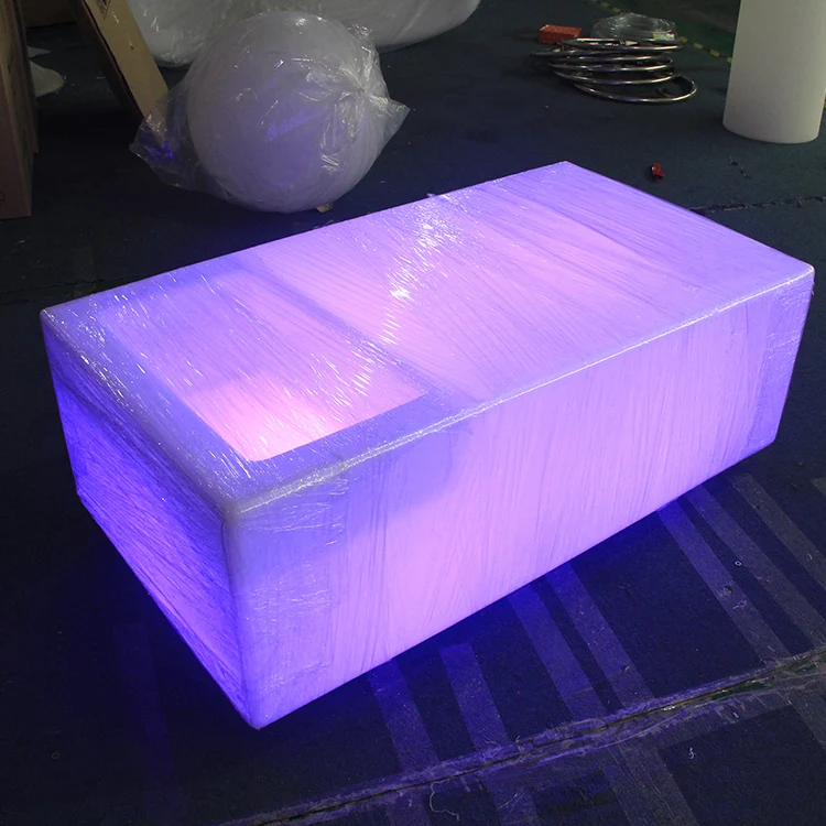 

Современный светящийся стол для коктейль-бара с LED-подсветкой для вечеринок и уличного декора