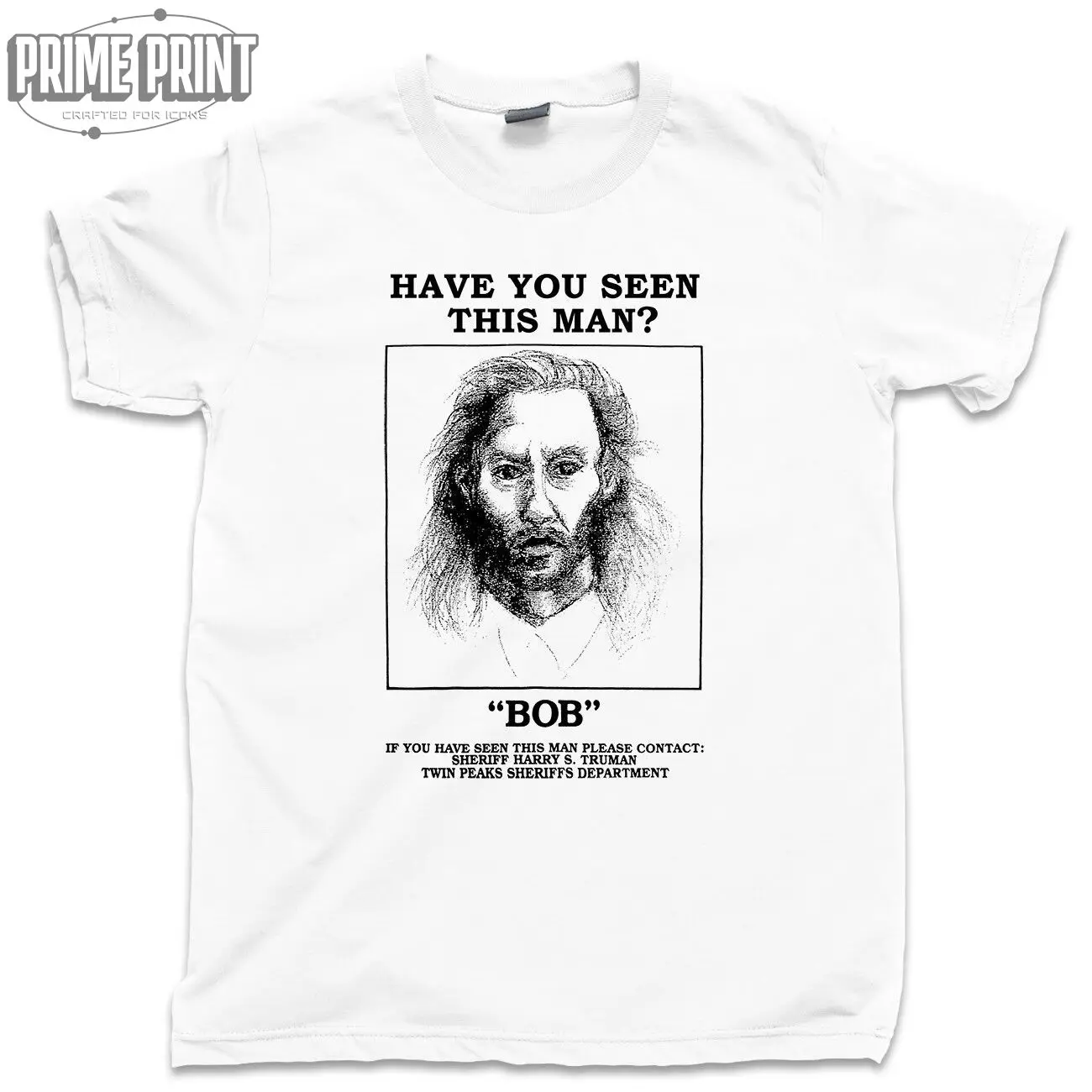 

Killer Bob T Shirt Bang Bar Twin Peaks David Lynch Movies DVD Blu Ray Tee