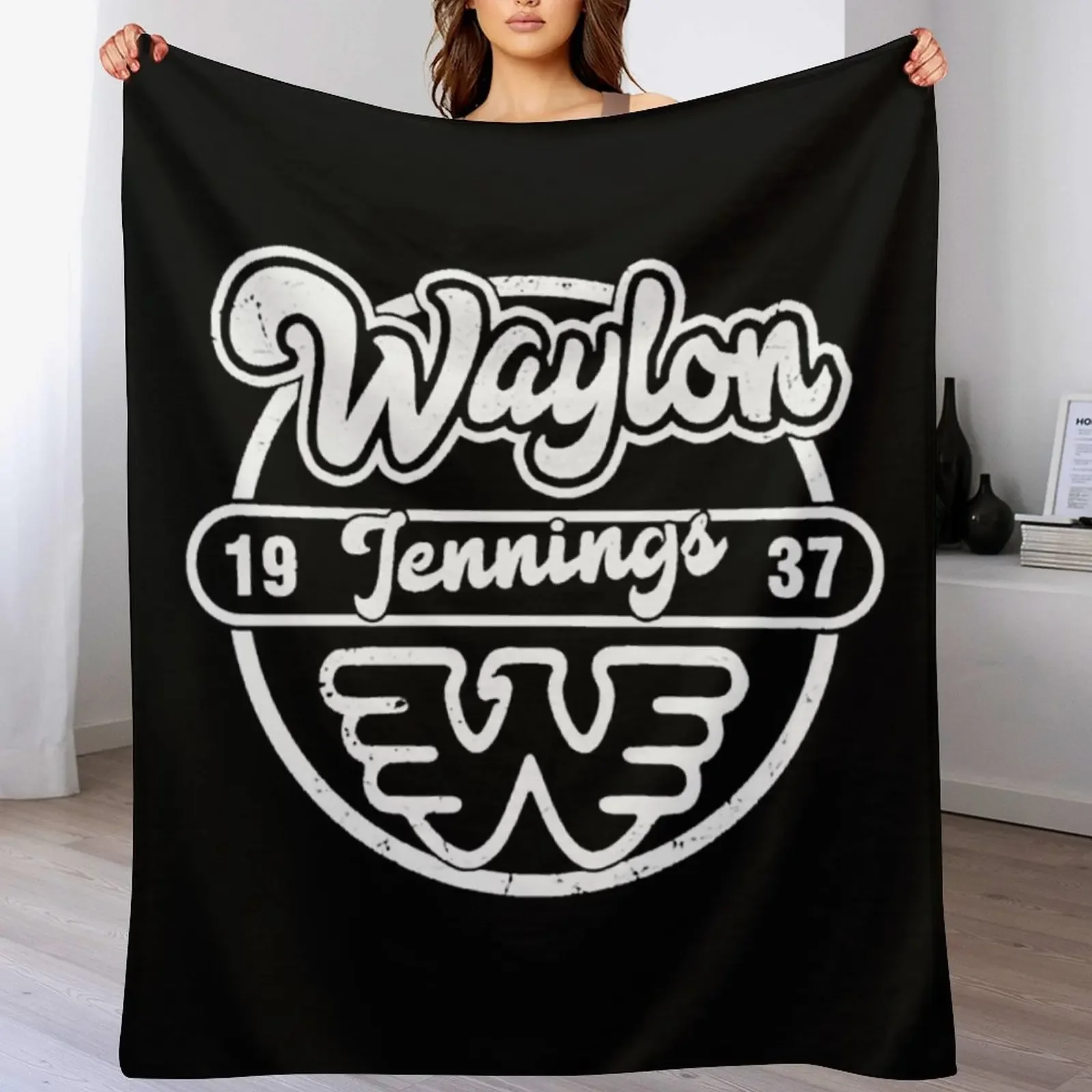 Waylon_Jennings T-Shirt Throw Blanket Reusable Durable Soft Blanket for All Seasons