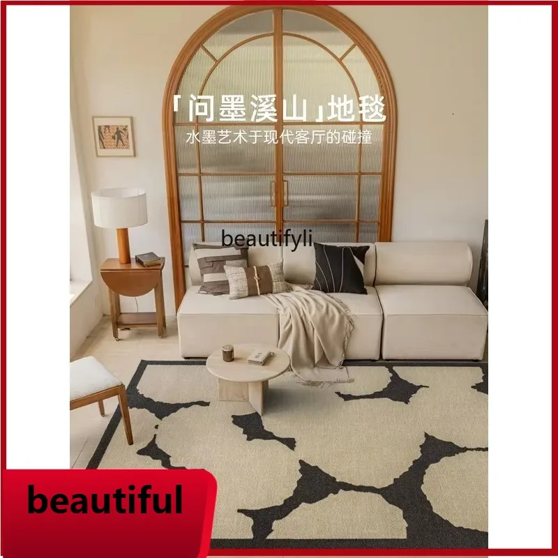 

F132 Carpet living room wool French medieval style high-end sense light luxury Italian bedroom bedside blanket