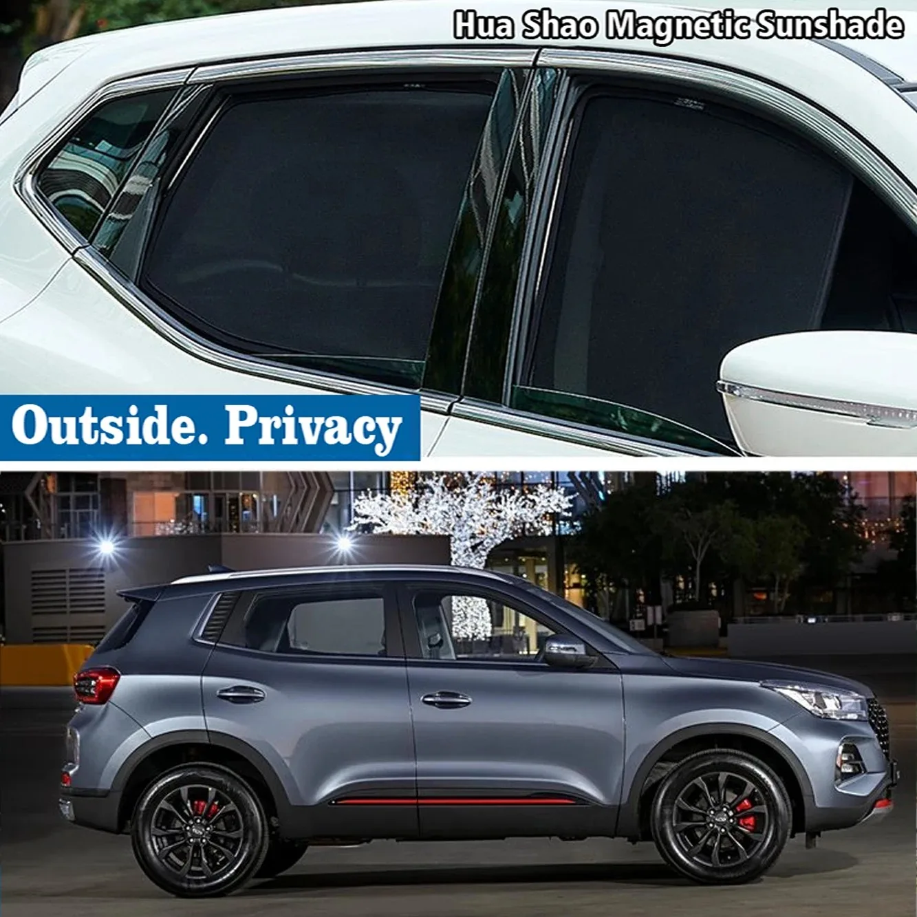 

For Chery Tiggo 5X 4 PLUS PRO 2017 - 2024 Magnetic Car Sunshade Shield Front Windshield Frame Curtain Sun Shades Accessories