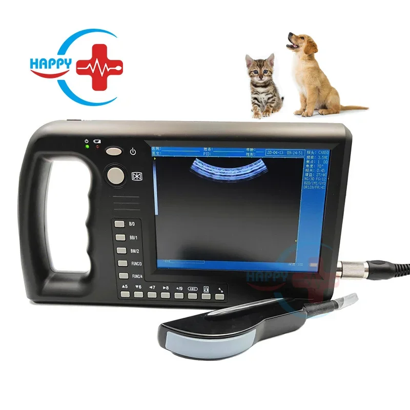 HC-A043V Handheld ecografo ultrasound veterinary gestation ultrasound detector with convex array probe
