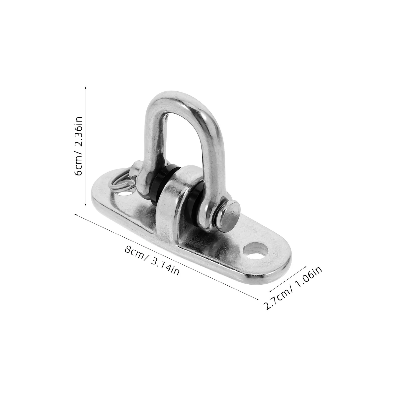 شماعة متأرجحة مثبتة على السقف، خطاف من الفولاذ المقاوم للصدأ شديد التحمل للأراجيح والكراسي والسلال والأثاث سهل التركيب ومتين #6