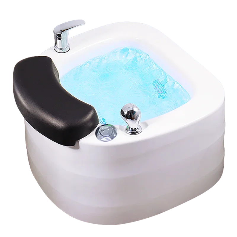 Electric pedicure chair with 7 lanterns, automatic surfing and hydrotherapy foot massage bowl