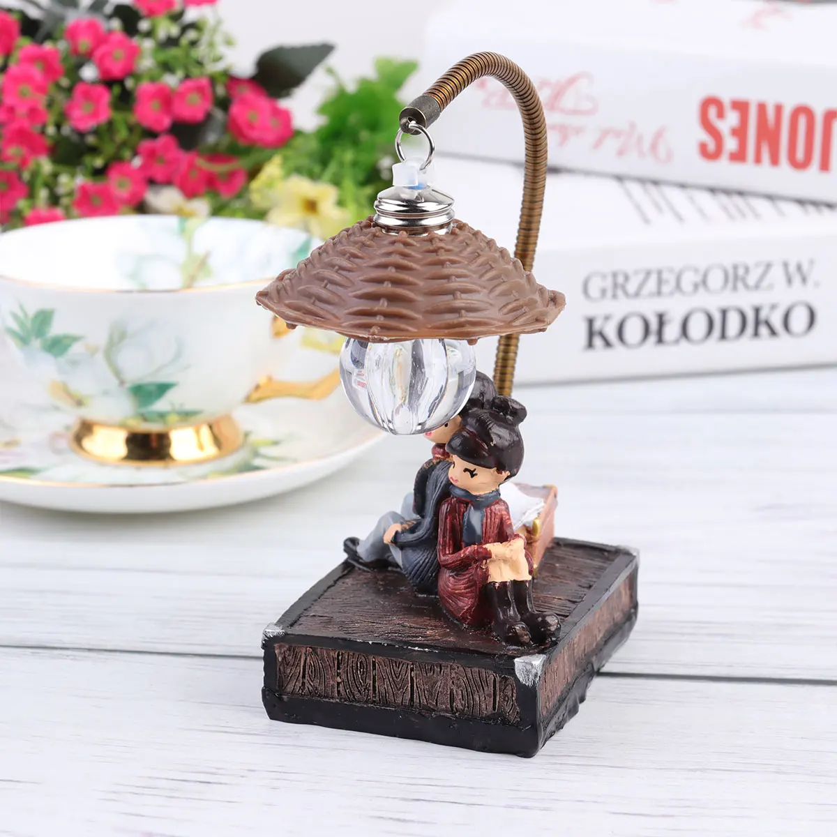 

Couple Gift for Bedside Light Girlfriend Decoration Craft Bedroom Living Night Couple Night Light Lamp Room Study