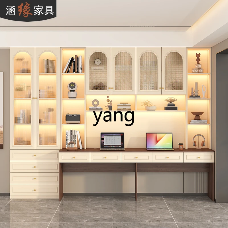 XXC bookshelf bookcase integrated combination home learning writing table bedroom multi-function desk