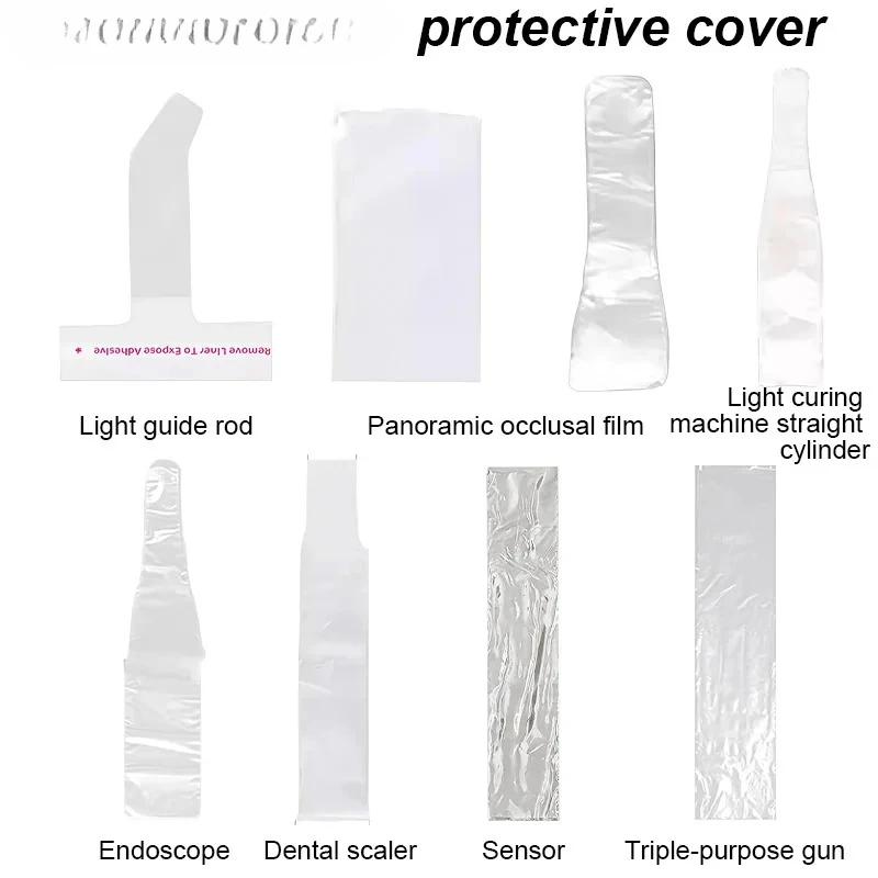 Disposable Light Curing Head Protective Cover Light Guide Light Stick Sleeve  Film Plastic Dental Material