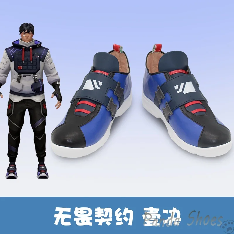 

Valorant ISO Cosplay Shoes Anime Game Cos Black Boots Jett Cosplay Costume Prop Shoes for Con Halloween Party