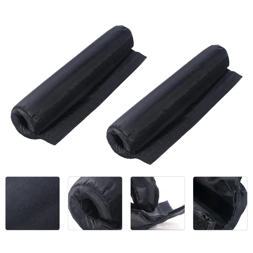 

2Pcs Squat Protective Pad Non-Slip Sticker Tape Closure for Fitness Barbell Neck Pad Squat Shoulder Sponge