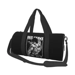 Baki Hanma-bolsas deportivas de Anime para hombre y mujer, bolso de gimnasio de viaje con zapatos, Vintage, estampado japonés, para Fitness al aire libre