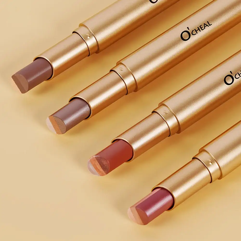 Three-color Gradual eye shadow stick Sweat-proof Waterproof long-lasting high-gloss eye shadow pen Eye Makeup Tool