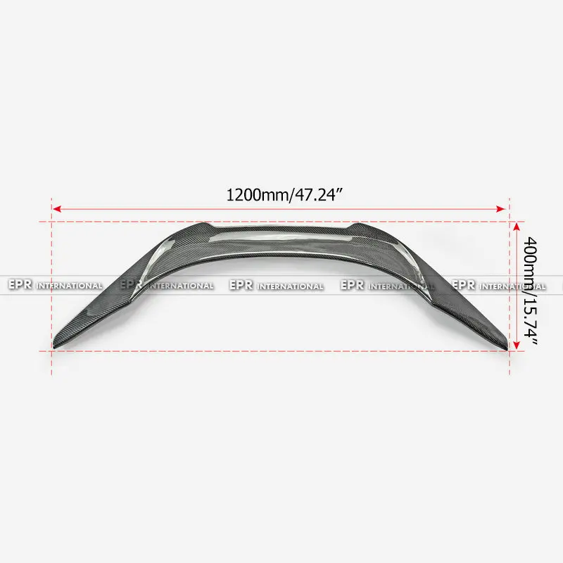 For Toyota 19+ Supra A90 H Type Carbon Fiber Rear Trunk Spoiler Glossy Finished Boot Lid Wing Car Accessories US Warehouse