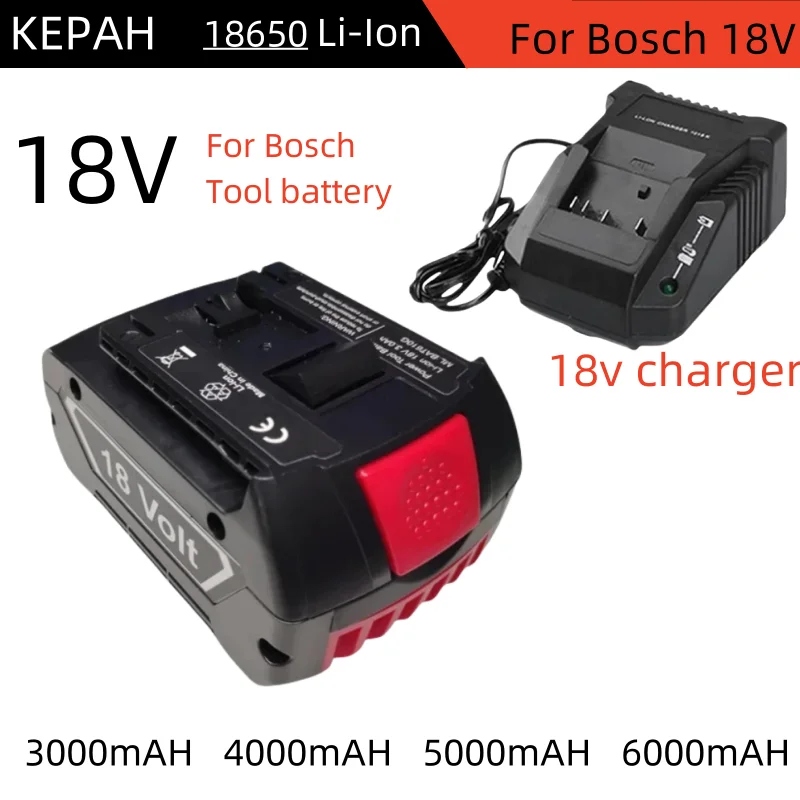 

High-Performance 18Volt 6.0Ah LITHIUM-ION BATTERY GBA18V Professional GBA GSR GSB BAT609 (KC) Rechargeable Battery