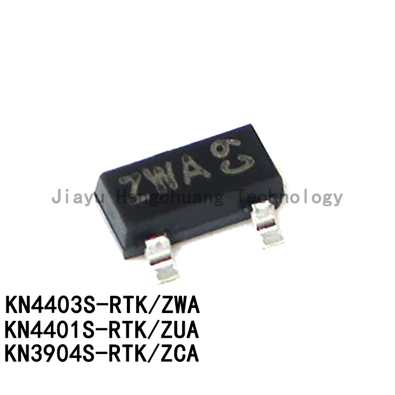 10PCS KN4403S-RTK/P Silkscreen ZWA KN4401S-RTK ZUA KN3904S-RTK ZCA SOT23 Universal Transistor
