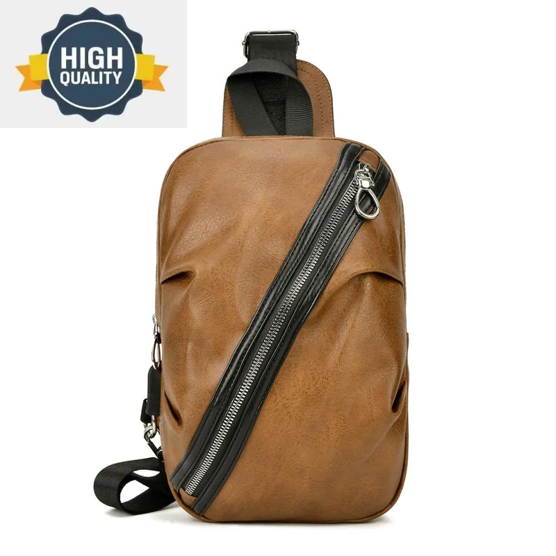 

Men's PU Leather Shoulder Bag Luxury Business Working Crossbody s For Men College School Chest