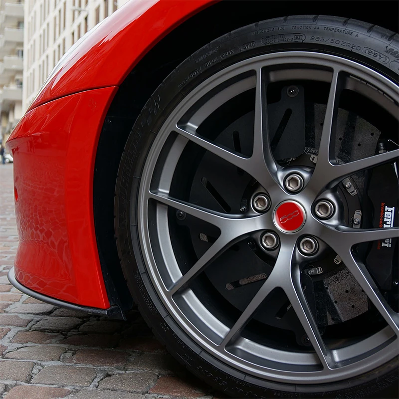 4 قطعة 56 مللي متر سيارة عجلة مركز محور قبعات ملصق الإطارات حافة يغطي ملصقات اكسسوارات السيارات لشركة فيات 500 أبارث ستيلو بونتو باليو اينو