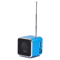 AU67-TD-V26 Digital Mini FM Radio Speaker Receiver With LCD Stereo Loudspeaker Support Micro-TF Card Mp3 Music Player