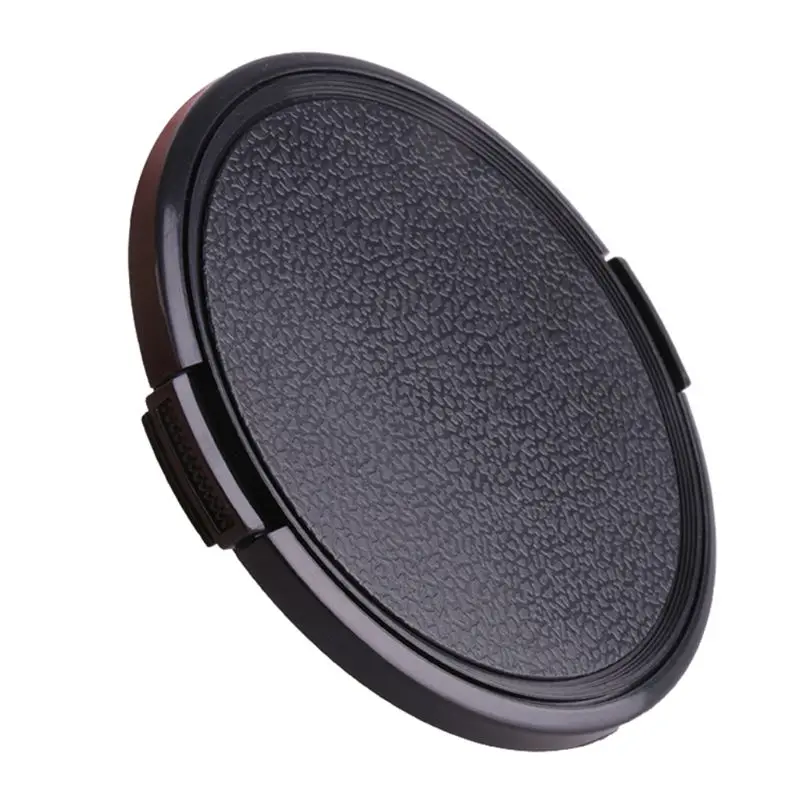 Tampa lente frontal universal encaixe central 55 mm para para acessórios câmera substituição preta
