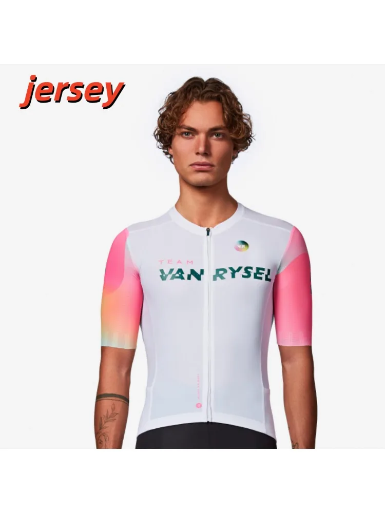 AliExpress NONE Summer Men's Short Sleeve Cycling Jersey Team Custom Logo Breathable Quick Dry Moisture Wicking Road Bike MTB Bicycle Shirt Outd