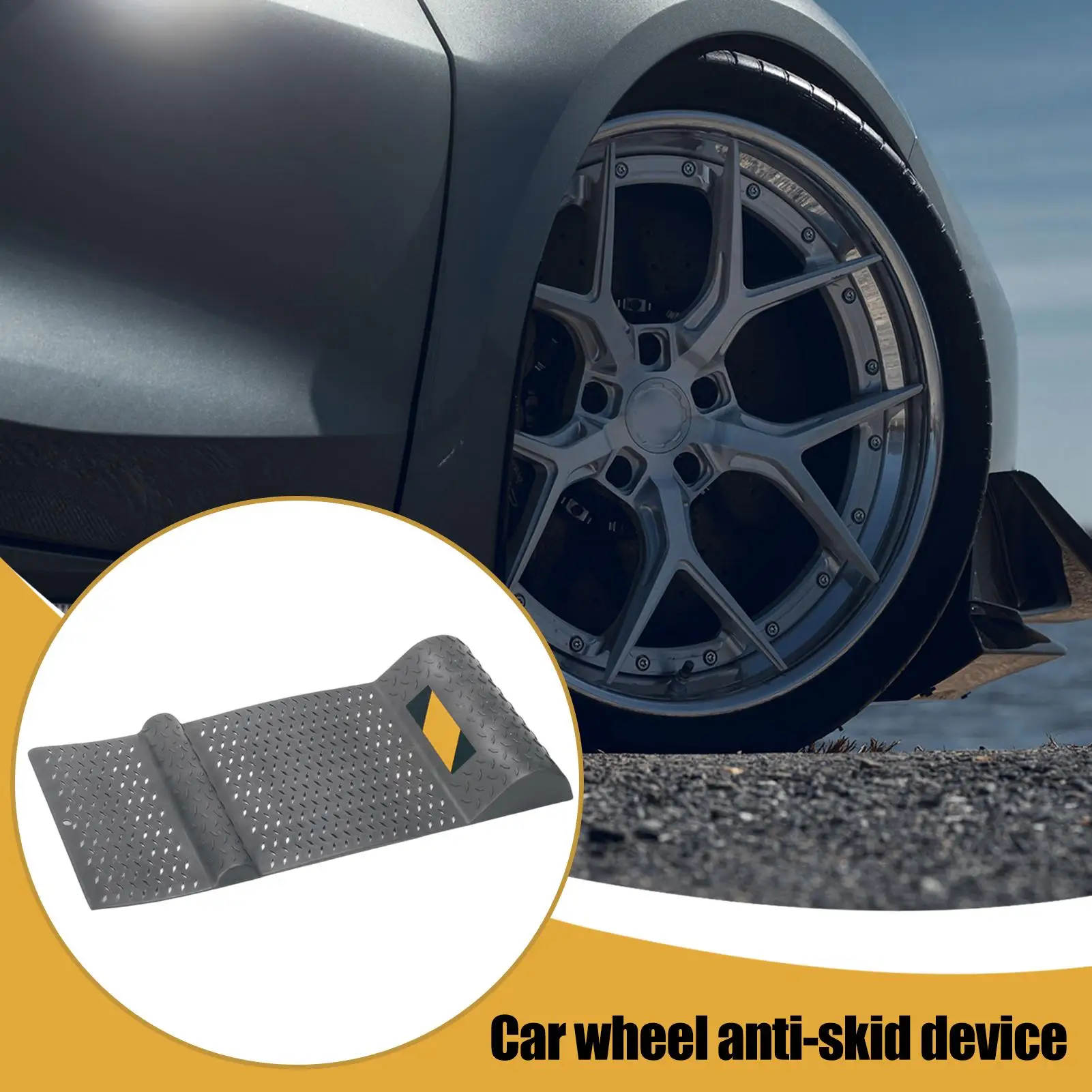 garage parking stopper Car Parking Mat Tire Pad Driveway Positioning Barrier  for Truck Trailer Shed Golf Cart Motorcycle