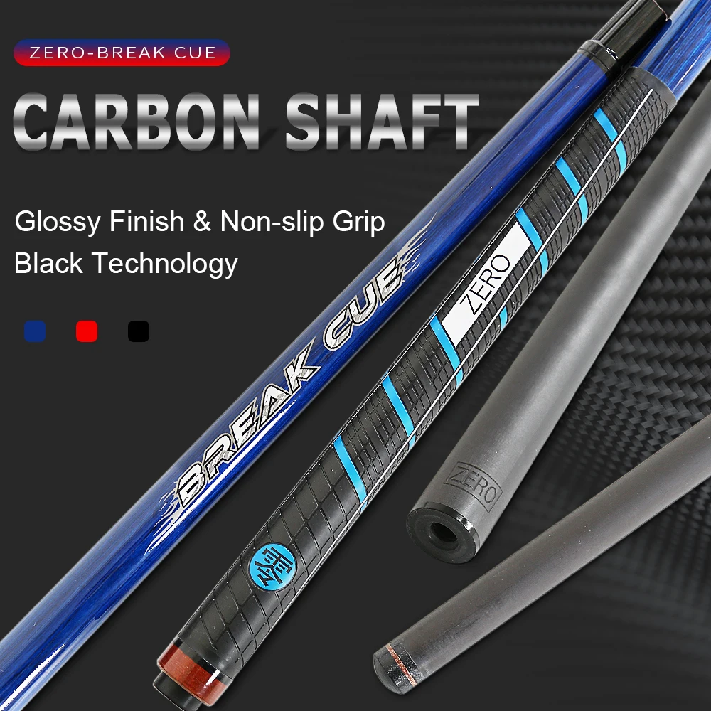 Break Cue Jump Cue 13mm Tip Size Carbon Fibre Billiard Cues 1/2 Break Cue Two Colour Options Break Cue