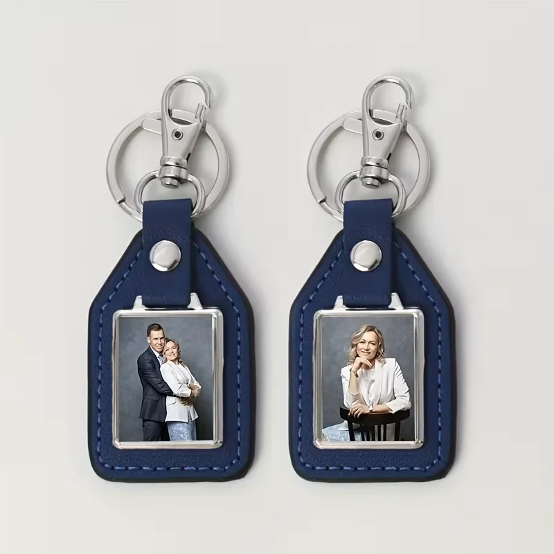 Custom PU Leather Keychains, Personalized Logo/Name/Design Gift
