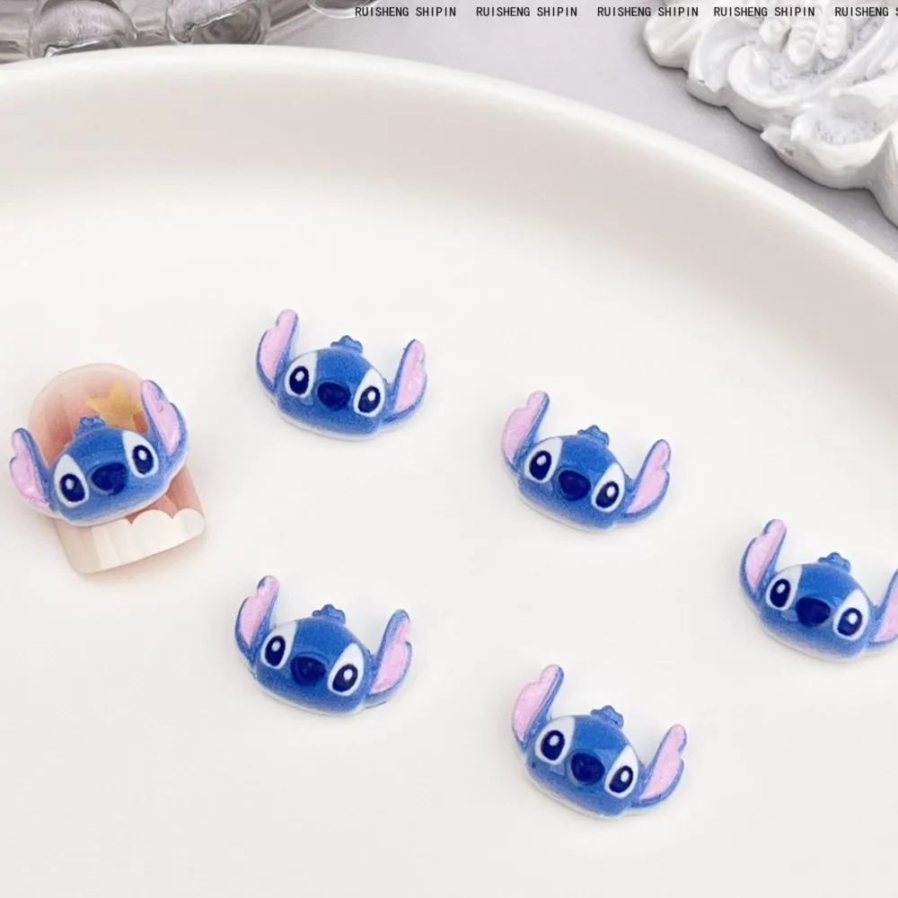 50 Stück 3D Cartoon Crazy Animal Nagel Charms Stich Judy Harz Flatback Nagel Strass Niedliche Anime Fuchs Kaninchen Nail Art Dekorationen