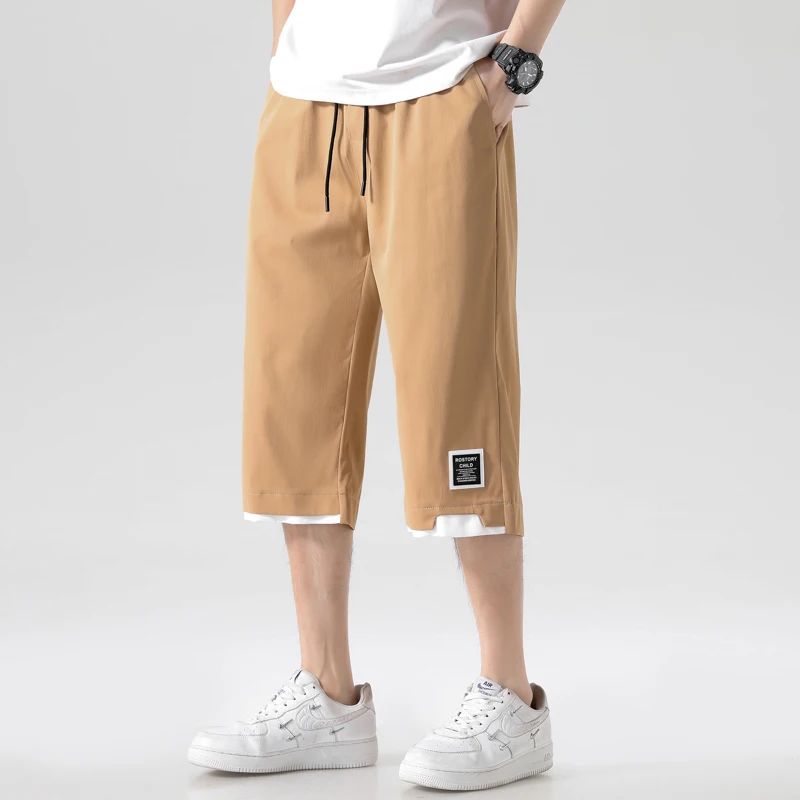 2024 Summer Casual Pants Men New Loose Straight Leg Pants Men Outdoors Jogging Sweat Pants Bermuda Fashion Beach Pants Shorts