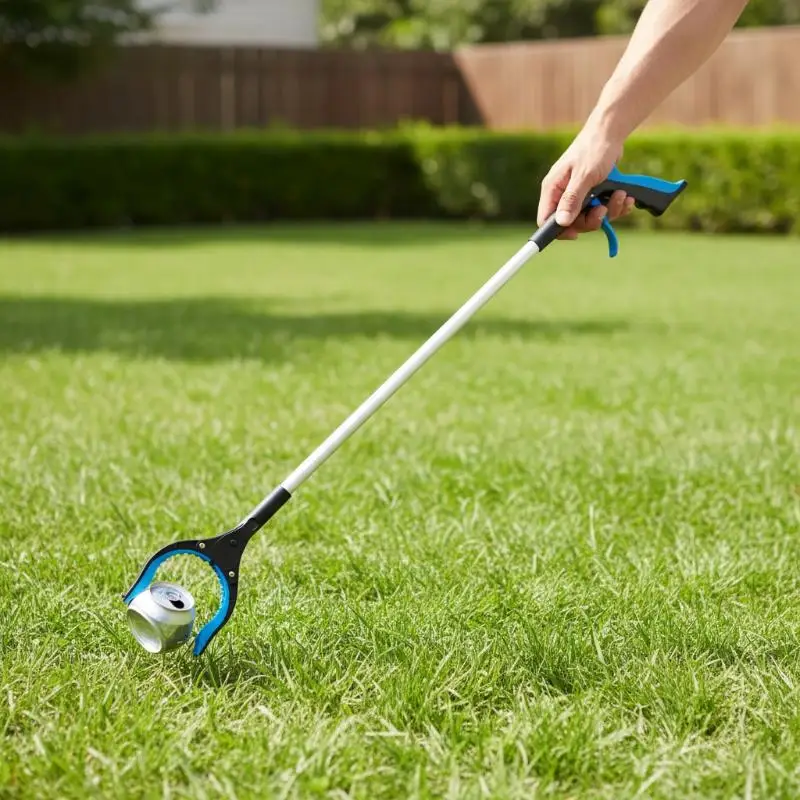Foldable Garbage Picker Outdoor Grabber Stick Picking Tool Waste Gripper Grabber Reacher