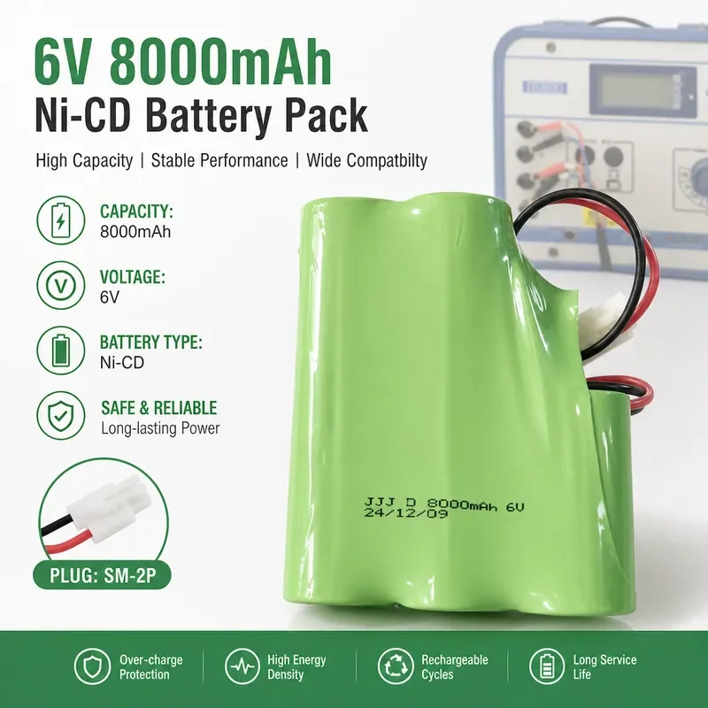 for New Shanghai Zhengyang QJ84A Digital DC Double Arm Bridge Rechargeable Battery JJJ D 8000mAh 6V
