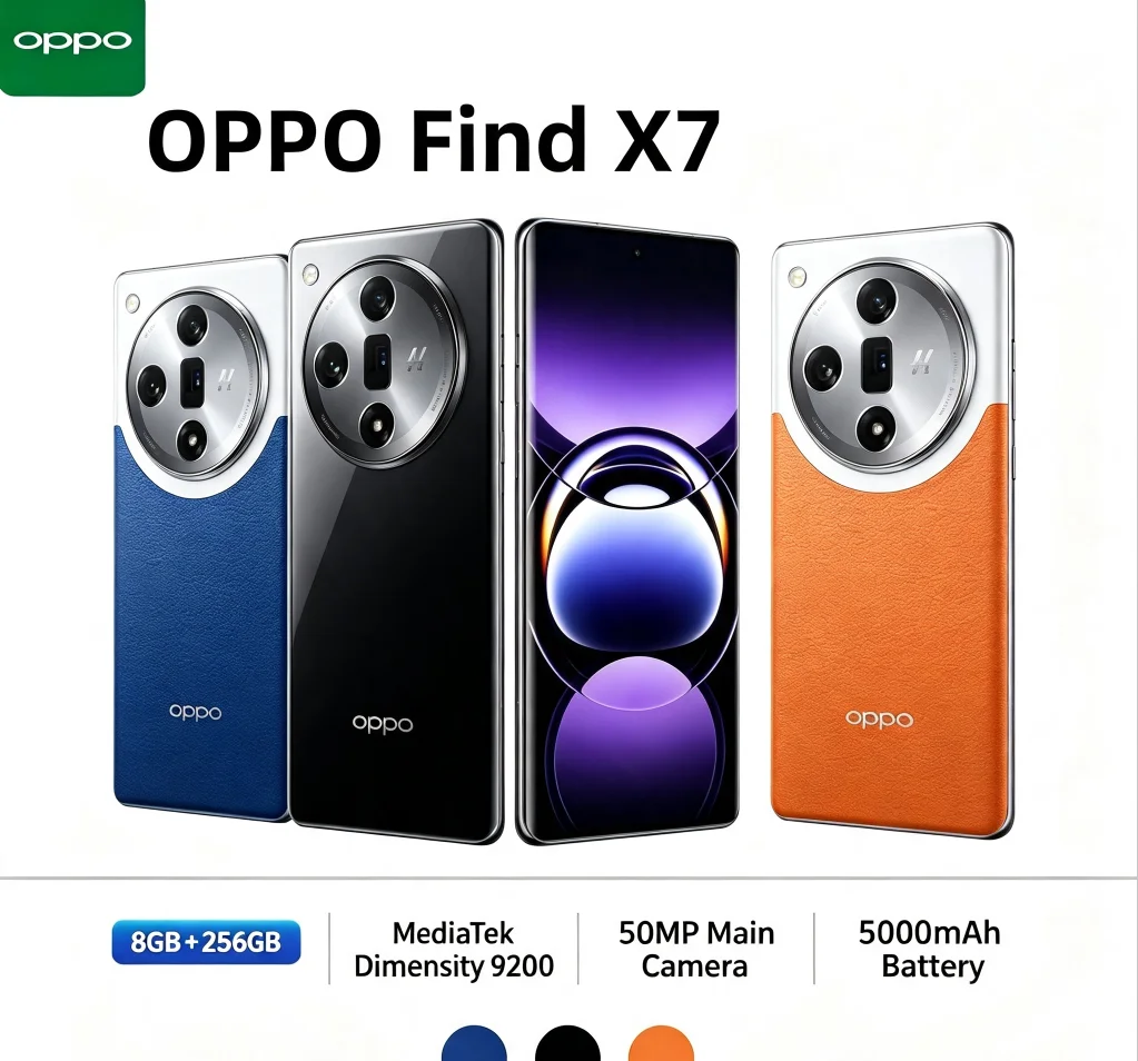 Latest Release 2026 OPPO Find X7 5G Mobile Phone 6.78-inch Display MediaTek Dimensity 9300 Flagship Chip 50MP Rear Camera 100W