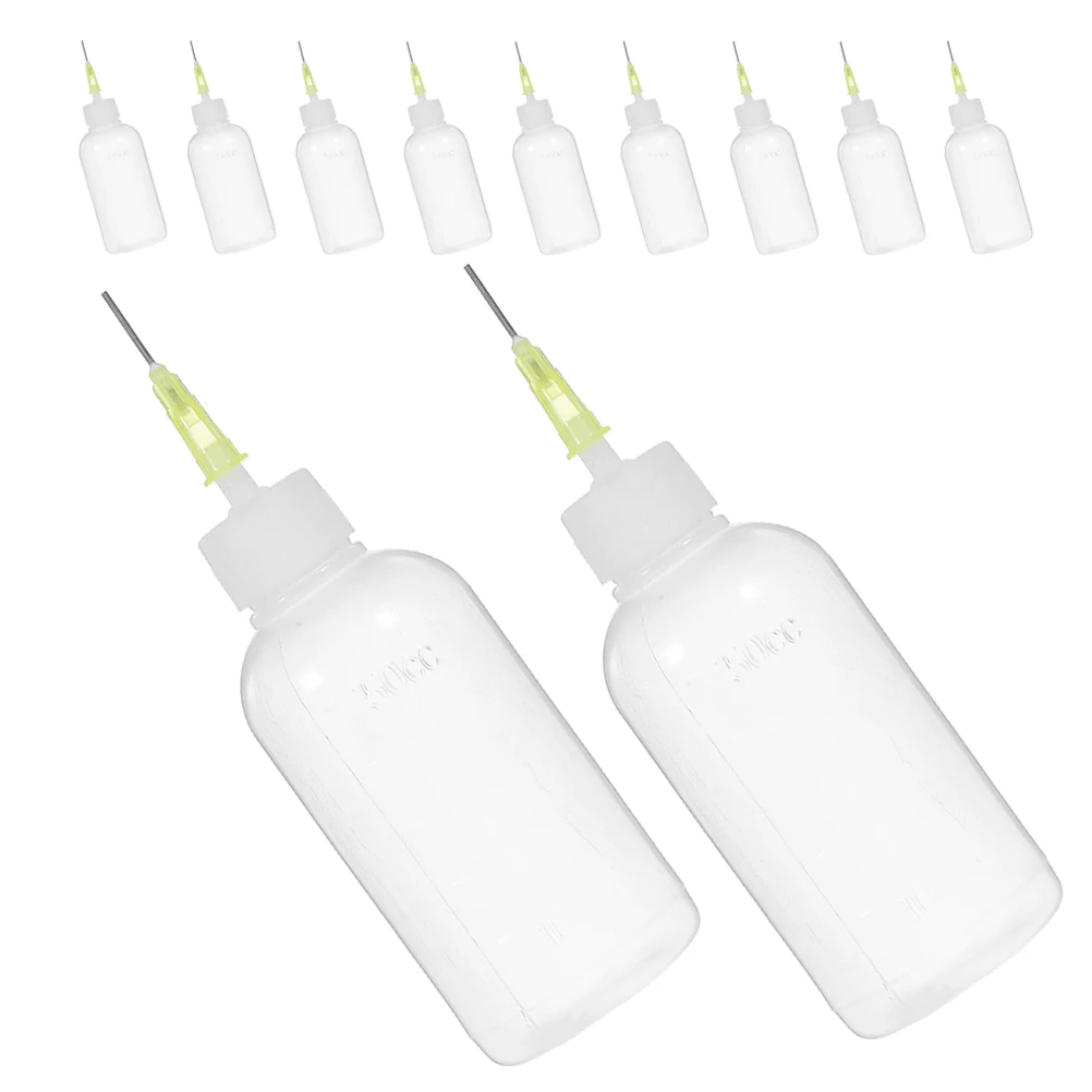 

12 pcs Glue Dispensing Bottle Needle Tip Glue Dispensing Bottles Precision Applicator Craft Projects Reusable Lab Bottle