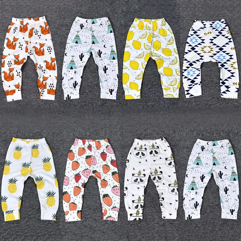 1-24Months Baby Pants Lovely Printed Baby Boys Girl Pants Newborn Leggings for Spring Autumn