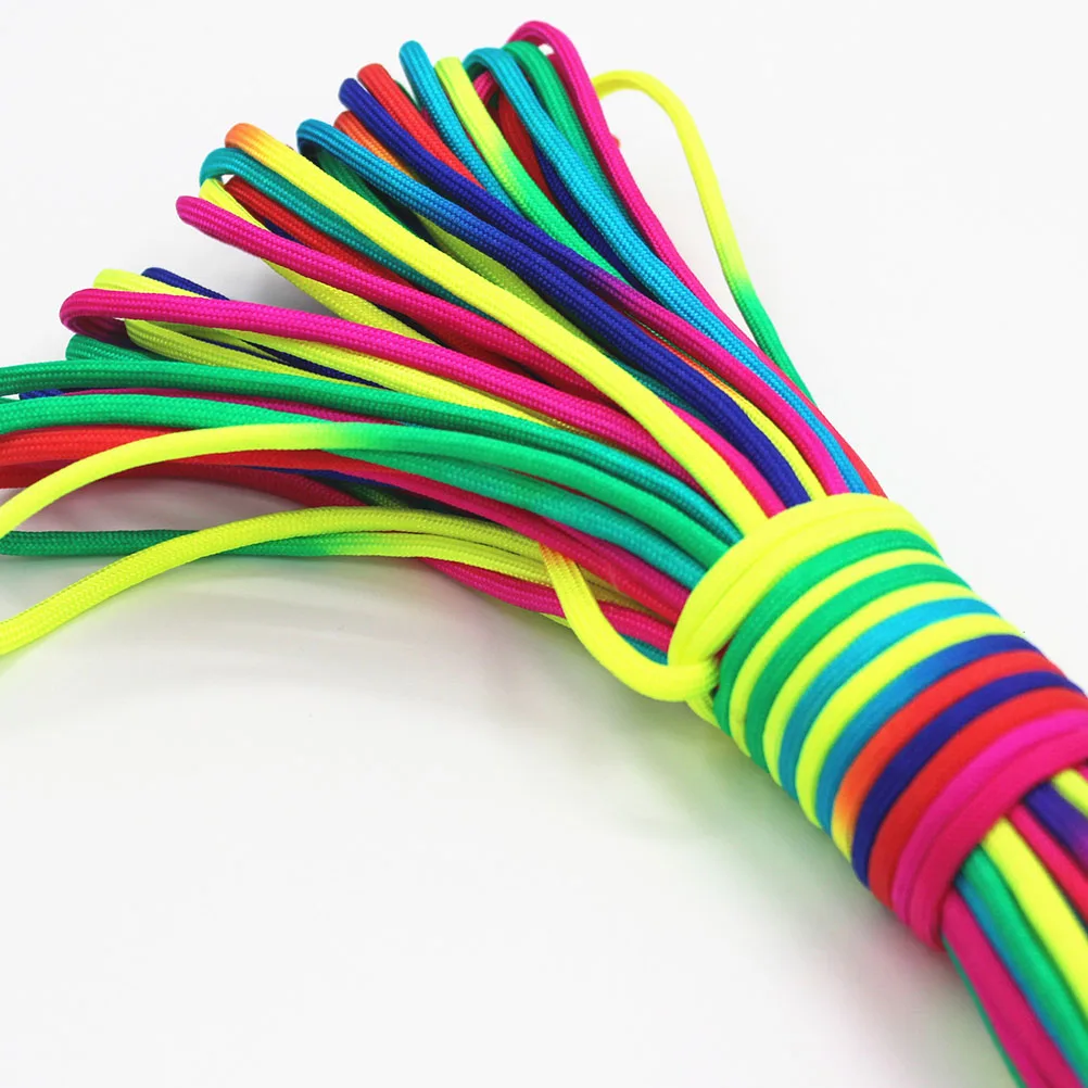 

Colorful Survival Rope 7-Strand Camping Nylon Durable Outdoor Bracelets Kettle Handles Dog Collars Travel