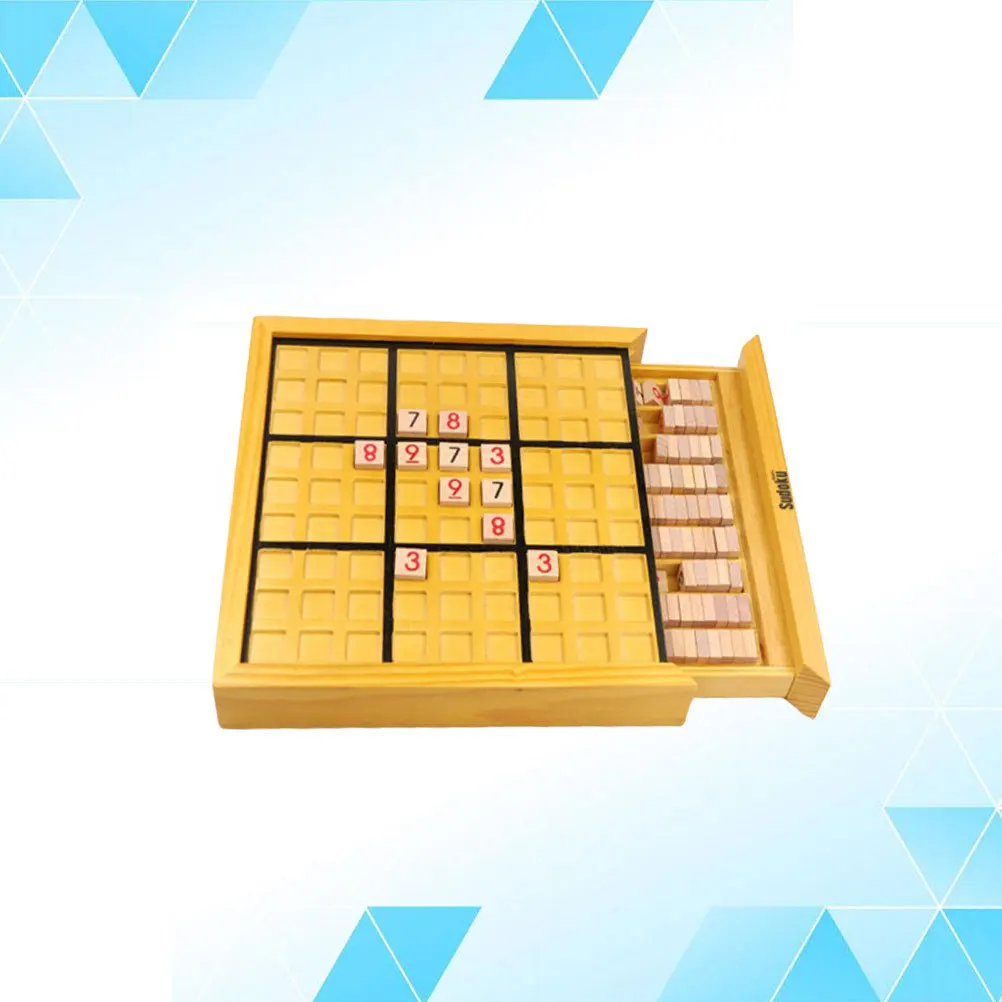 스도쿠 퍼즐 게임 보드 나무 숫자 논리적 추론 훈련 어린이 성인을위한 창의적 교육 몬테소리 스타일 두뇌