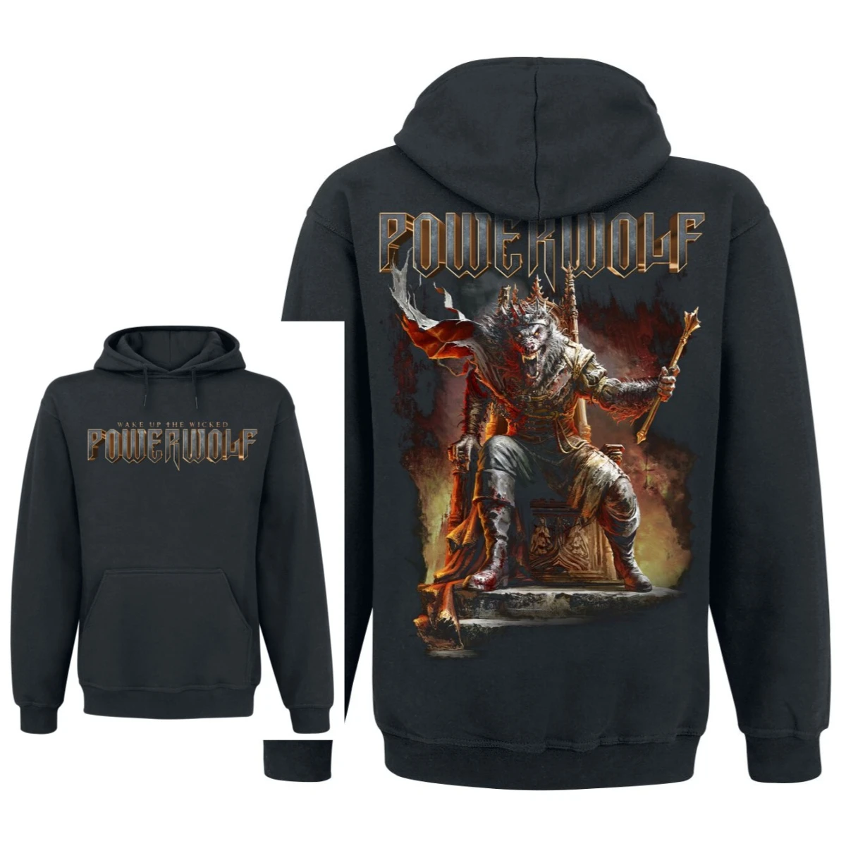 Y2k Powerwolf Band Print Hoodie Retro Style Hoodie Men and Women Can Wear Autumn and Winter Hoodie