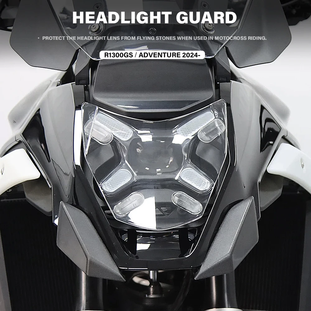 

For BMW R1300GS R 1300 GS R1300 GS GS1300 ADV Adventure 2023 2024 Motorcycle Headlight Protector Head Light Guard Cover Grille