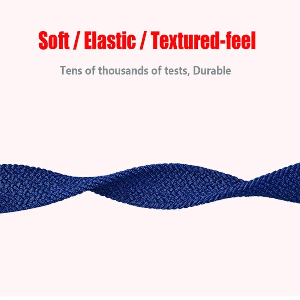 Bracciale per Xiaomi Mi band 6 7 Cinturino in nylon intrecciato solo loop pulseira braccialetto Miband5 Cintura da polso Mi band 5 4 3 6 correa