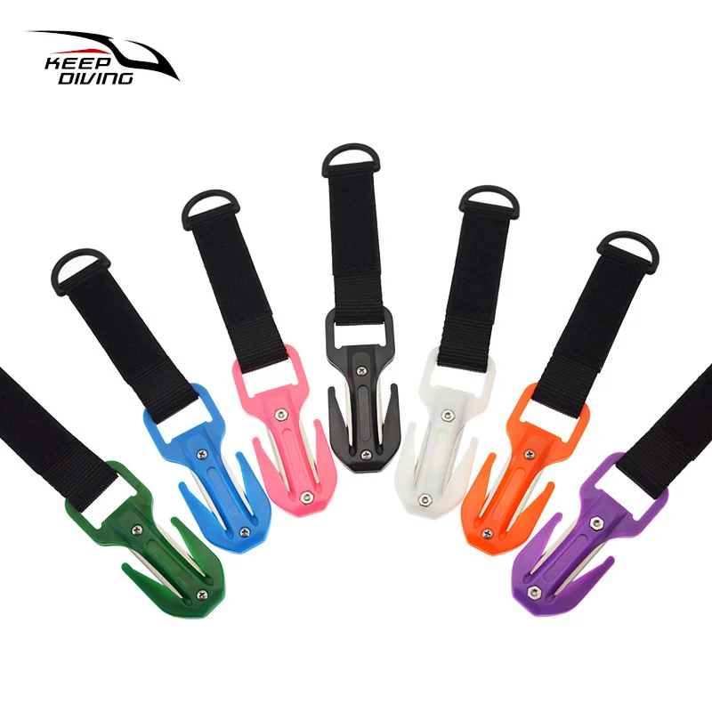 2026 New - Ceramic Blade Diving Line Cutter Multi-color Portable Water Emergency Rescue Diver-Specific Rope Cutter with Sheath