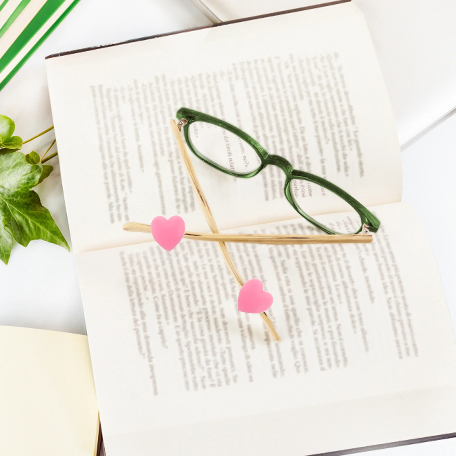 

20Pcs Heart Shaped Silicone Ear Grips Non Slip Ear Hooks for Eyeglasses Glasses Retainers Anti Slip Holder Eyeglasses Retainers