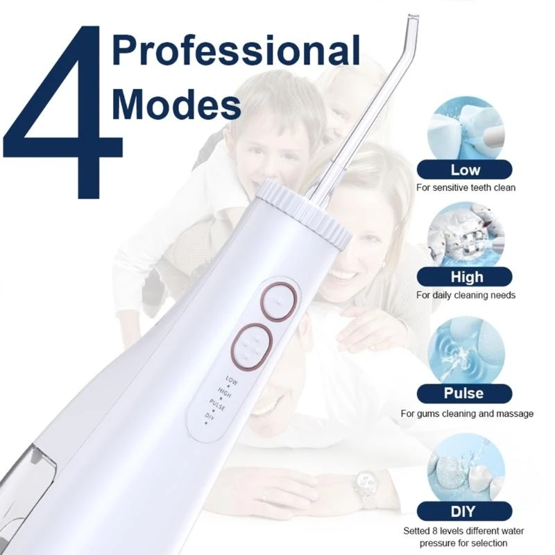

Portable Electric Dental Irrigator 4 Modes Wireless Dental Irrigator Water Teeth