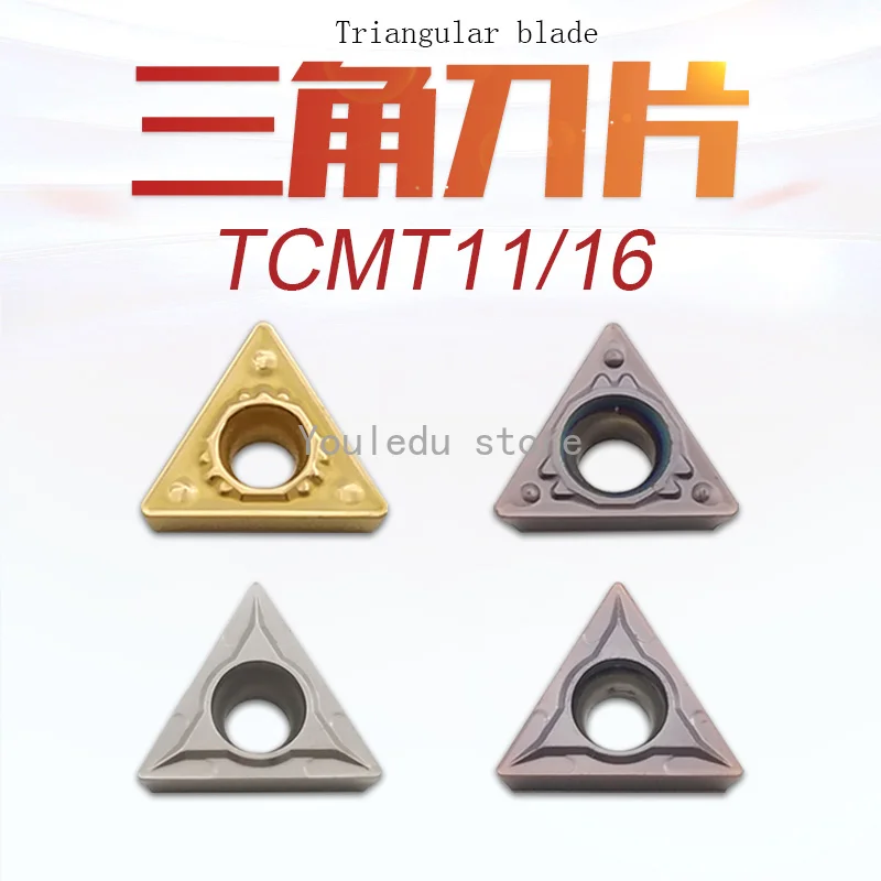 

10PCS New Triangle CNC Turning Blade Lathe Tool TCMT090204/110204/110208/16T304/16T308 Chamfering Knives