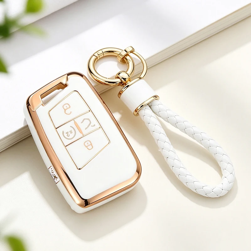 5 Buttons TPU Auto Shell Fob for Volkswagen VW Jetta Tiguan Atlas Arteon Taos Car Key Case Cover Keychain Accessories