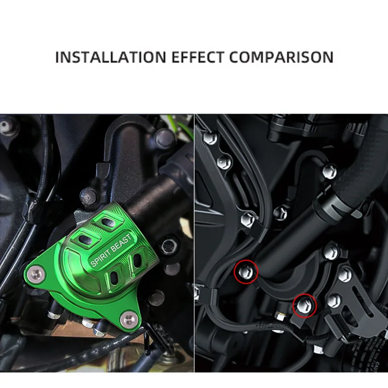 Spirit Beast Modified Street Car Engine Water Pump Protection Cover Anti-sand Collision Is Suitable for Kawasaki Z400 NINJA400