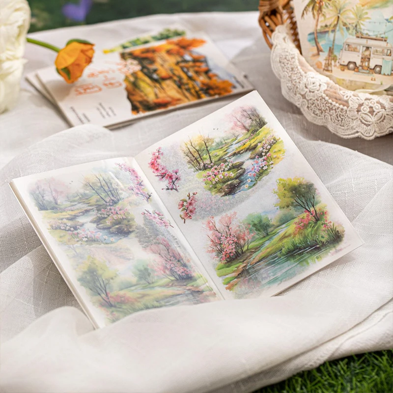 

Наклейки, 20 листов/пакет, садовые сезоны, наклейки для ландшафтного дизайна, канцелярские принадлежности для справочника, сделай сам, ручная работа, украшение для скрапбукинга и журнала