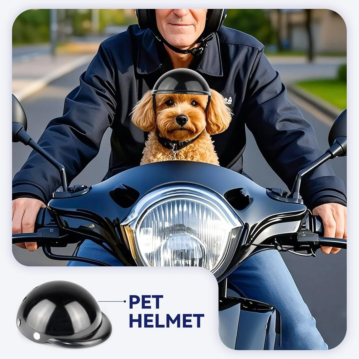 

Шлем для собак Hamaileon для мелких пород, мотоциклетный шлем для собак, уличная мотоциклетная шапка для собак, защитная шапка для кошек, щенков