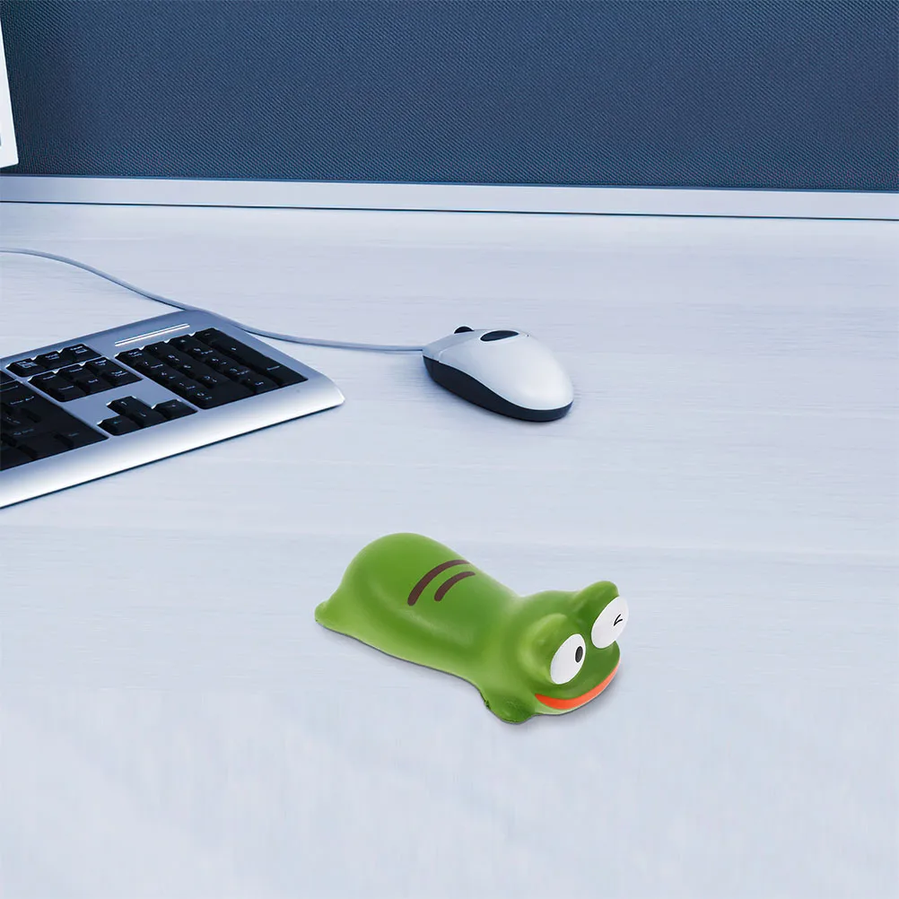 

2pcs Cute Cartoon Wrist Rests Mouse Pad Animal Shape Ergonomic Wrist Support Cushion Soft For Office Home Computer Use