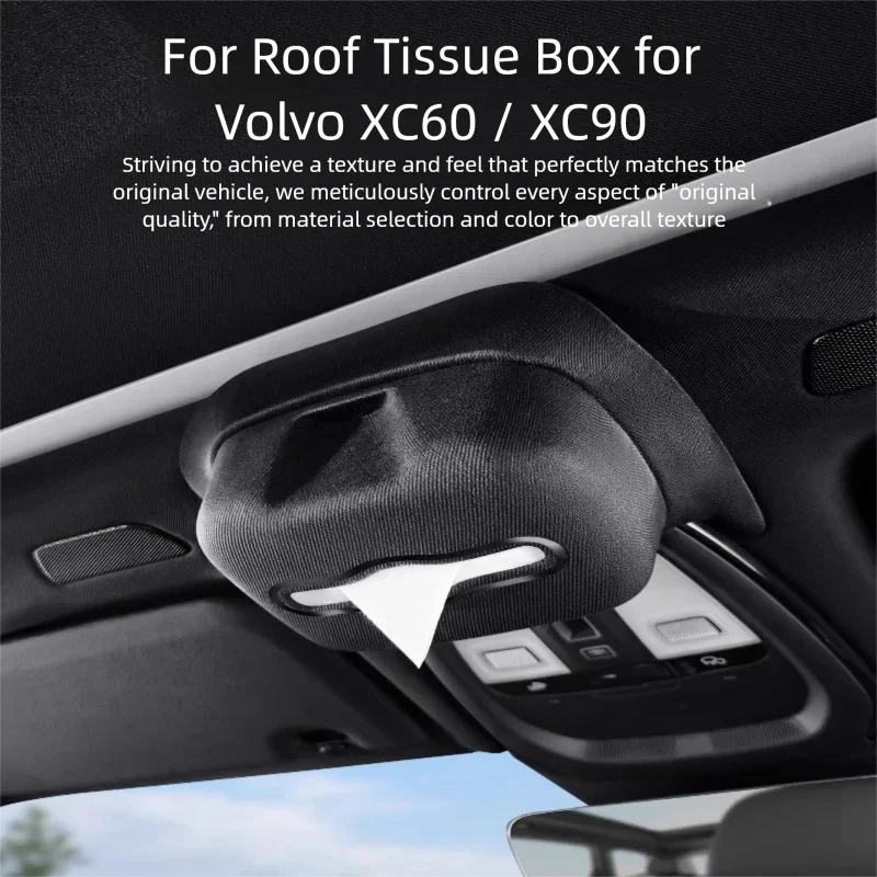 

Магнитный держатель для салфеток на крышу автомобиля для Volvo XC60 XC90, премиальный автомобильный держатель для бумаги, аксессуары для интерьера