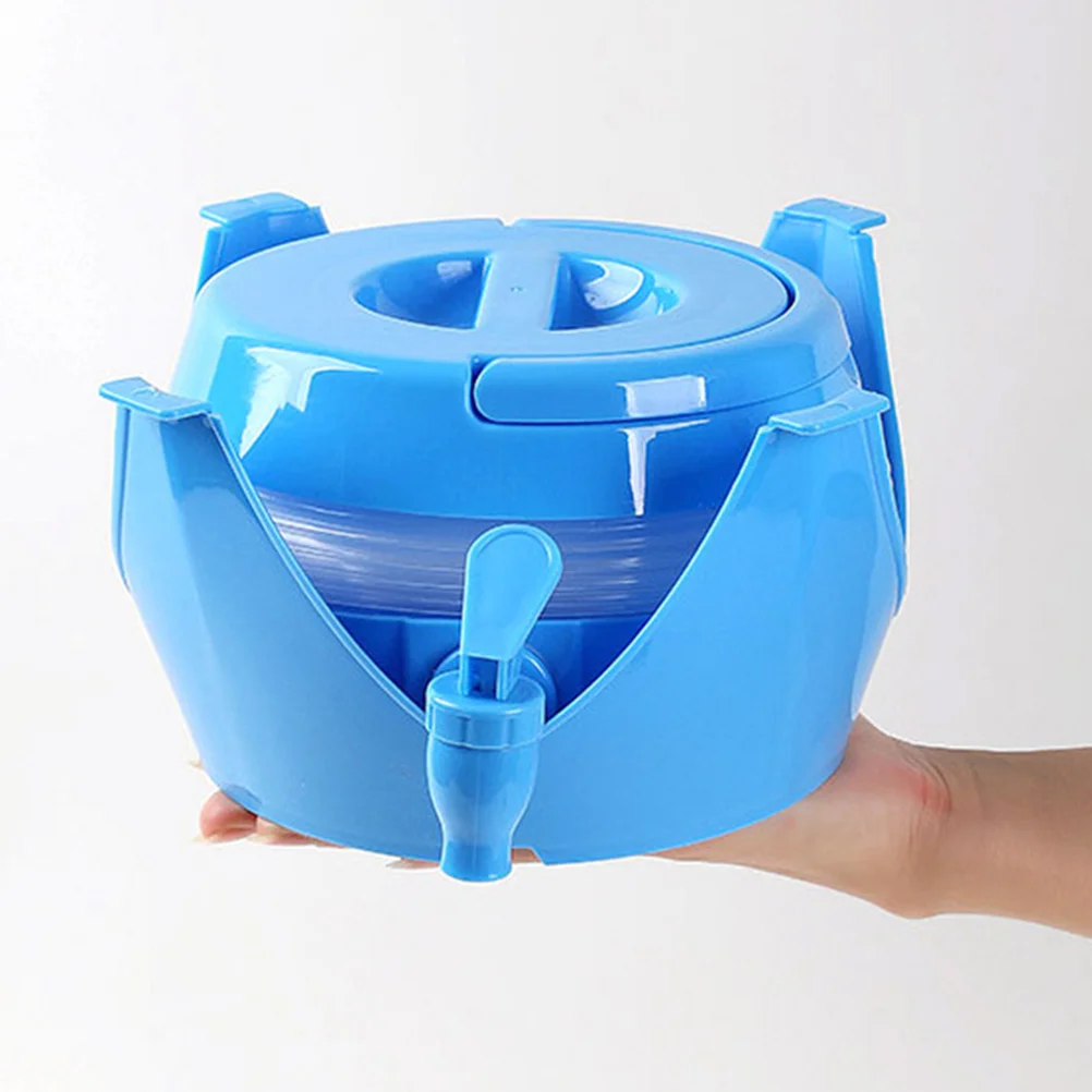 

Outdoor Folding Water Container Large Capacity Portable Camping Water Bucket with Spigot for Car Use Bucket Camping Accessories